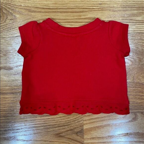 Janie and Jack Baby Girl Red Tee - Picture 2 of 2